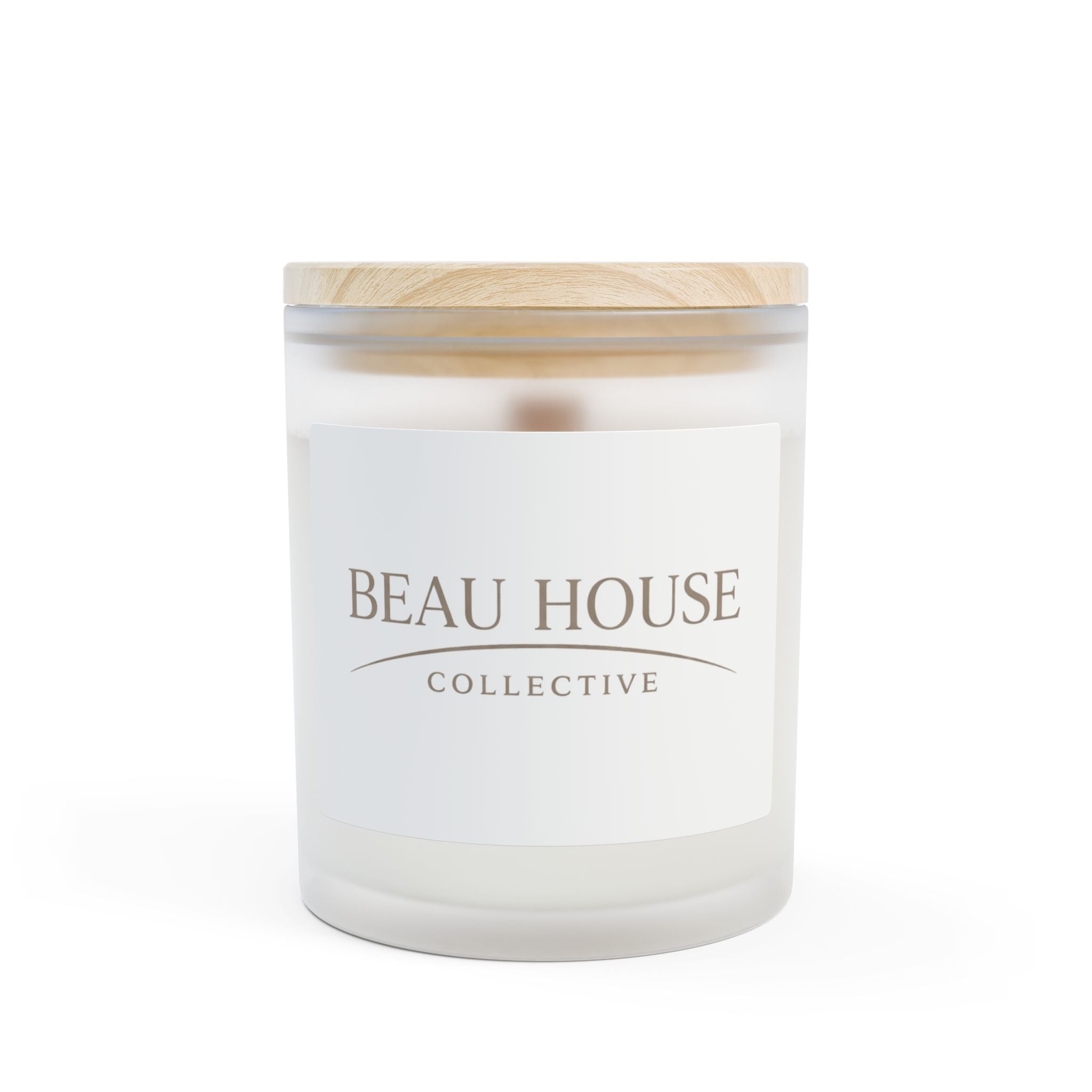 Beau House Collective Frosted Glass Candle, 11oz