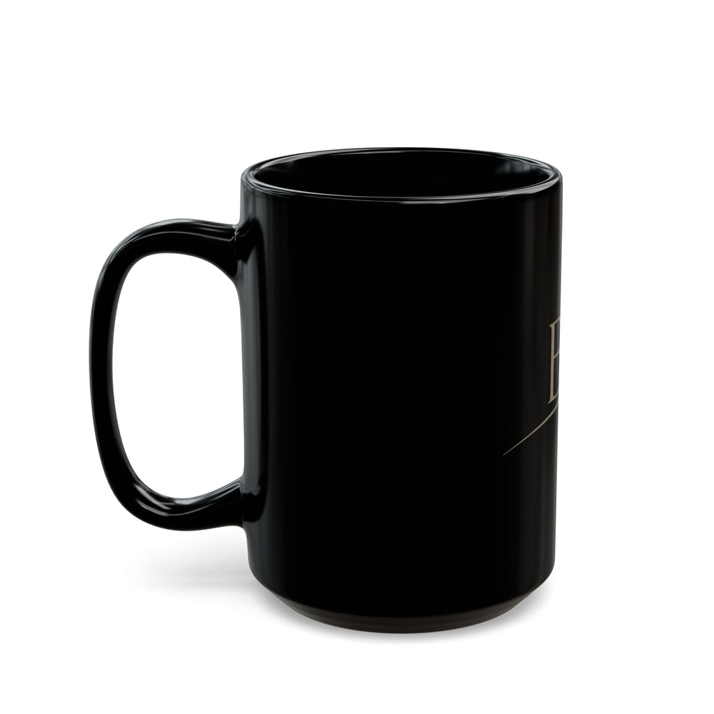 Black Coffee mug on a white background