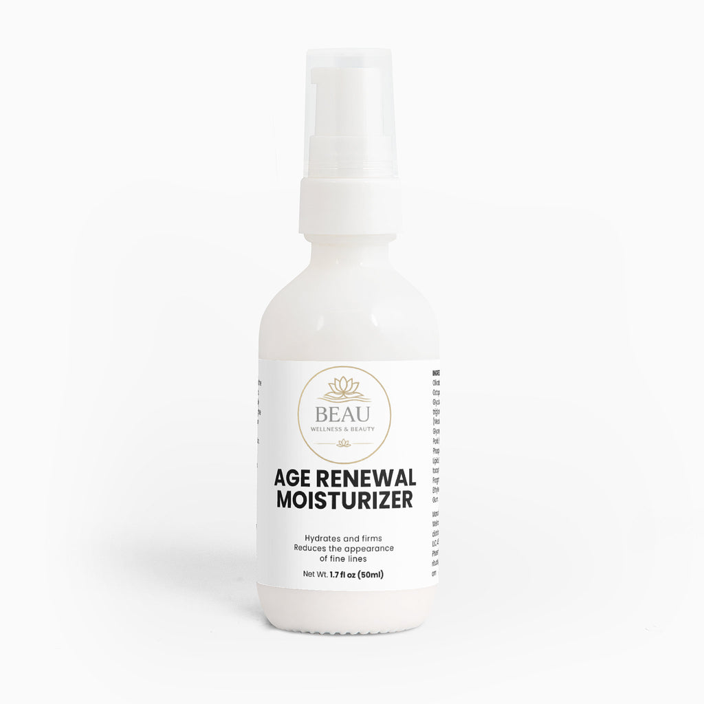 Beau Wellness and Beauty Anti-Aging Moisturizer. A luxury, cruelty-free, and alcohol-free cream with Retinol, Peptides, and Ceramides for mature skin nutrition.

