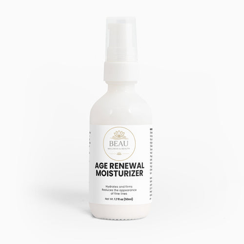 Beau Wellness and Beauty Anti-Aging Moisturizer. A luxury, cruelty-free, and alcohol-free cream with Retinol, Peptides, and Ceramides for mature skin nutrition.

