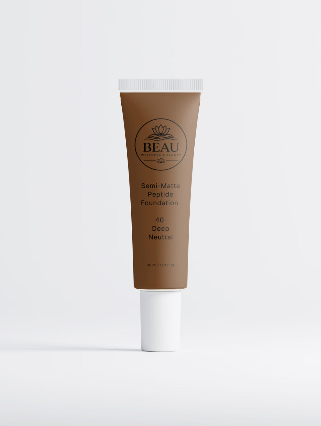 Beau Beauty Foundation with Peptides, shade 40 Deep Neutral