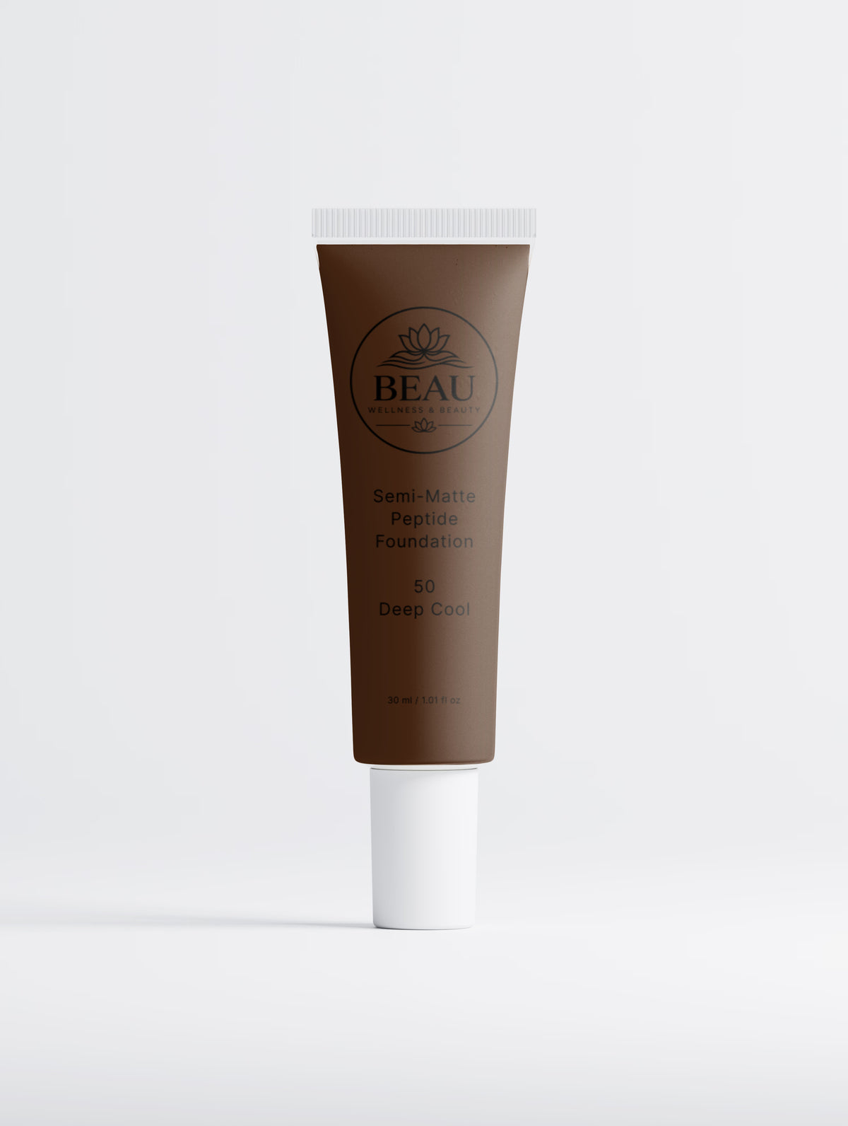 Beau Beauty Foundation with Peptides, shade 50 Deep Cool