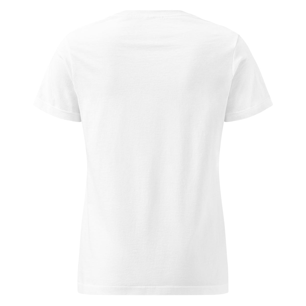 Beau Wellness & Beauty women's softstyle t-shirt in white, back view
