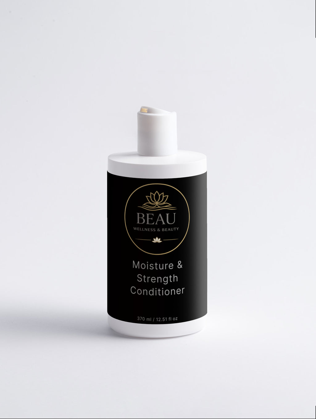 Beau Wellness & Beauty  Moisture & Strength Conditioner on a white background