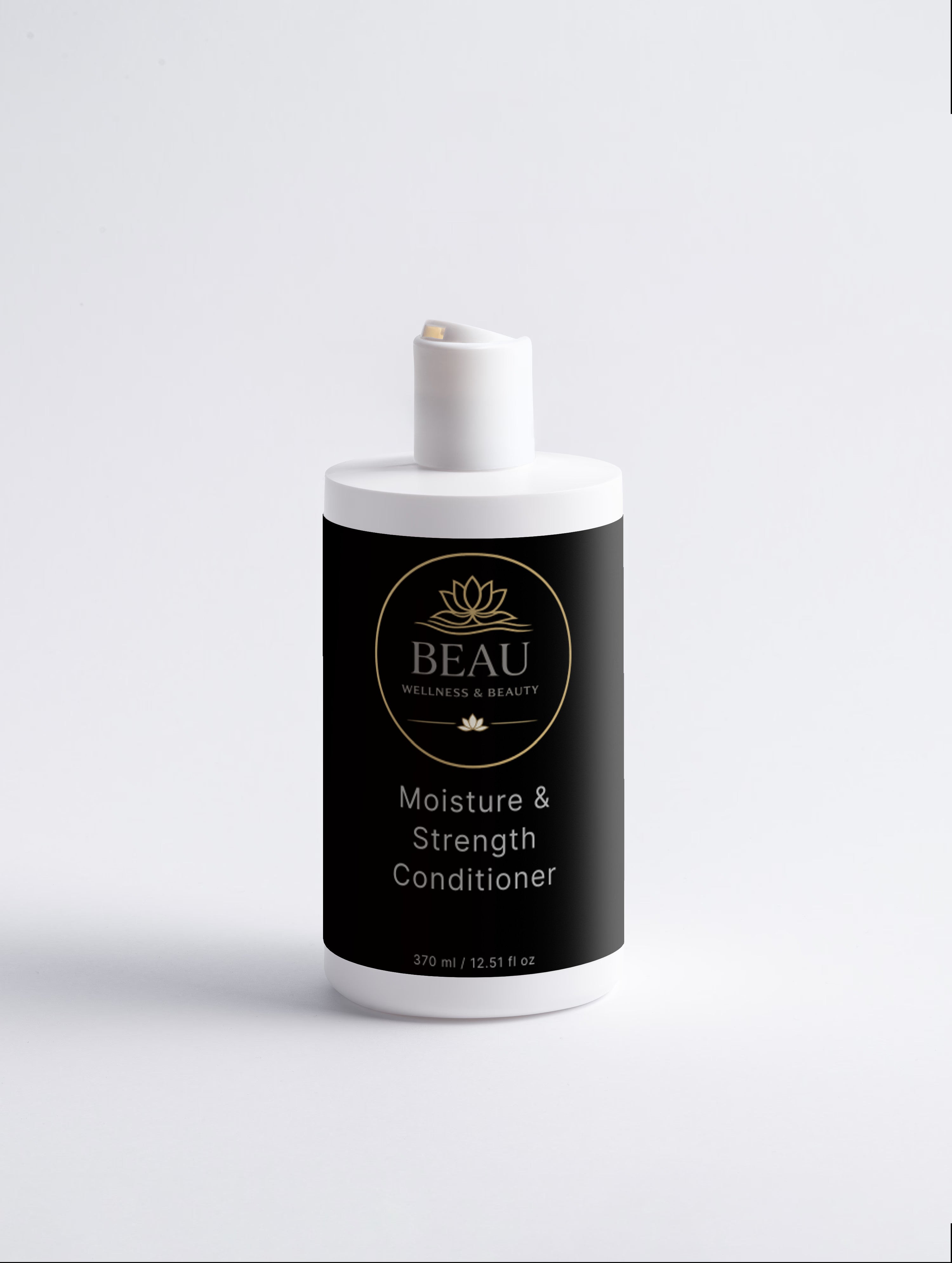 Beau Wellness & Beauty  Moisture & Strength Conditioner on a white background