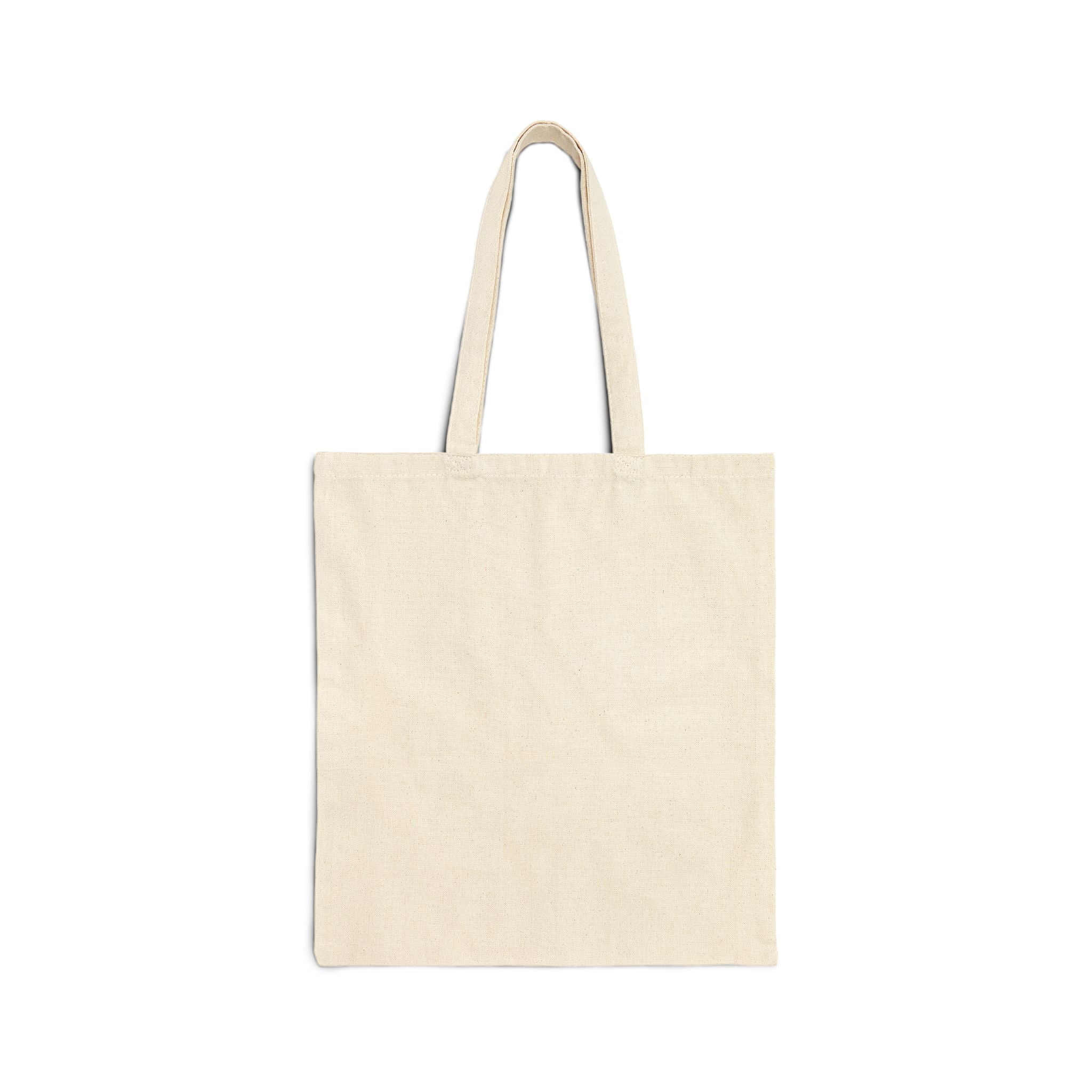 BEAU Wellness & Beauty Canvas Tote  beige bag on a white background