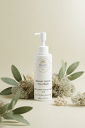 BEAU Wellness & Beauty Blemish Control Face Wash bottle with Iceland moss and juniper callus in the background