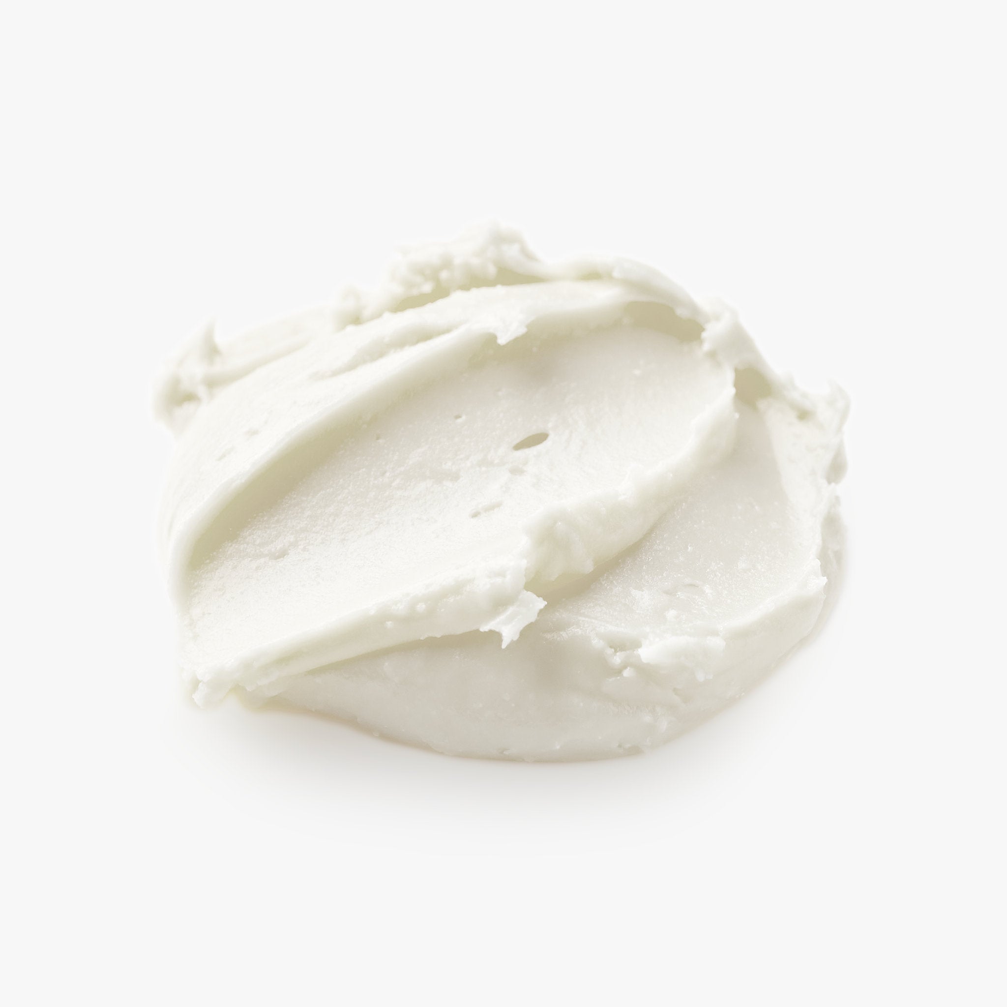 White tallow cream on a white background