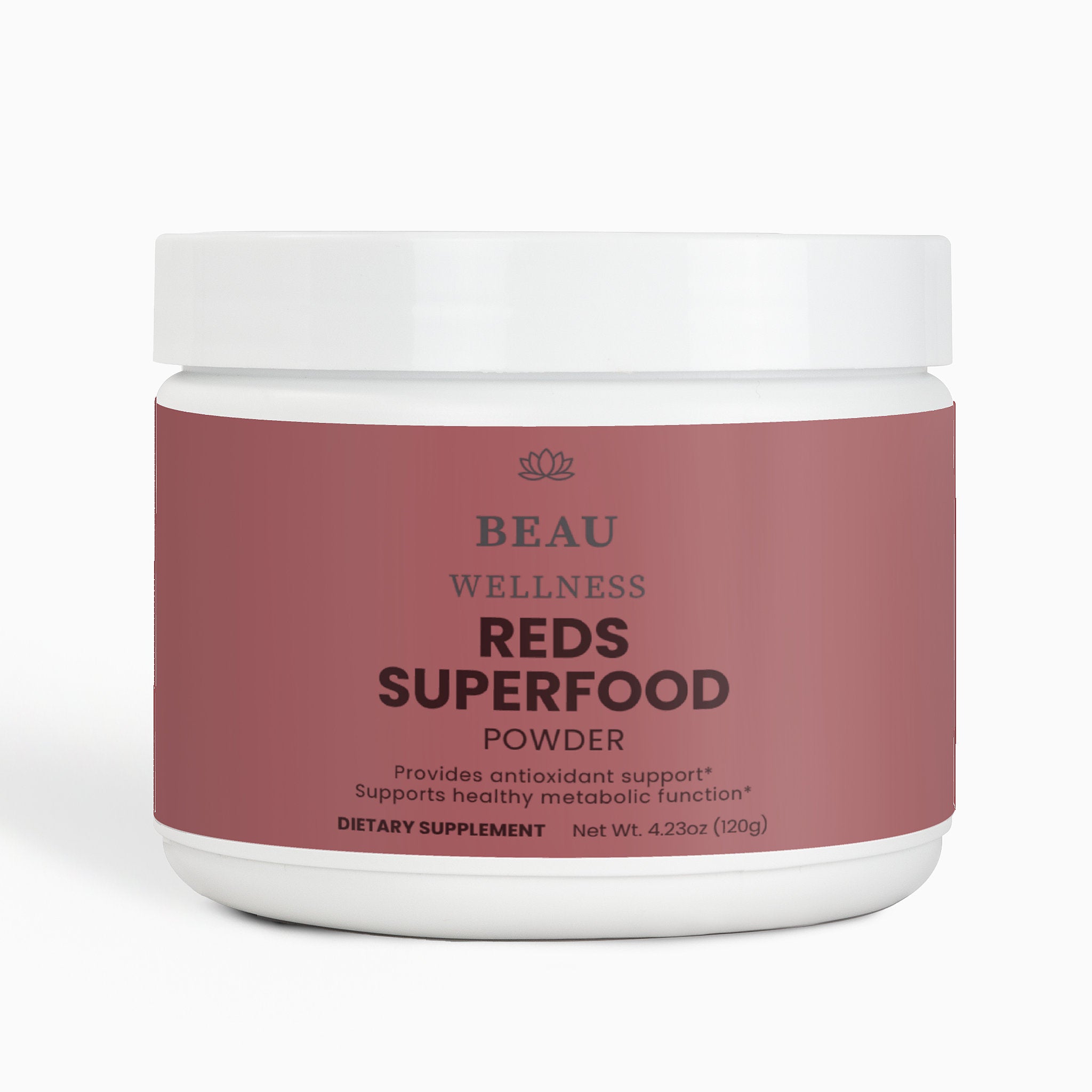 Beau Wellness Reds Superfood powder with beet root, acai, pomegranate, pre & probiotics, turmeric and shilajit for antioxidants, gut health and daily energy – natural, no artificial additives