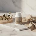 Three bottles of Beau Wellness Shilajit Adaptogen Complex Capsules with Ashwagandha and Tongkat Ali for Stamina⁠
 on a white background.