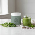 Beau Wellness Ultra Cleanse Nourish Greens powder with organic grasses, superfoods, adaptogens and enzymes for detox, daily energy and immune support – vegetarian, no fillers