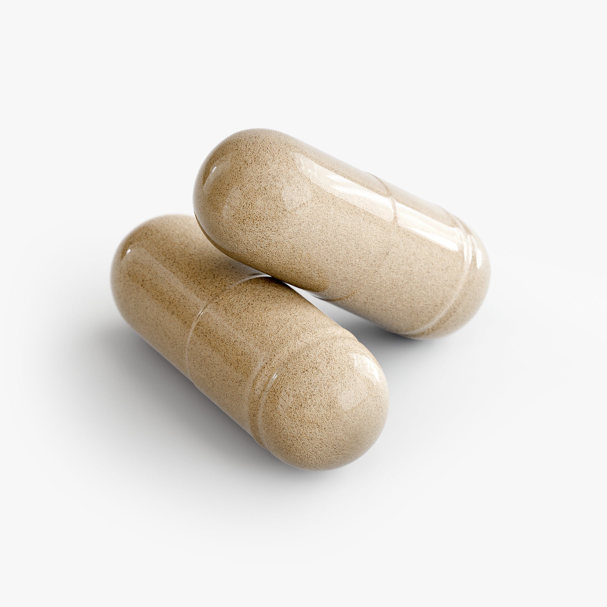 Two loose capsules of Beau Wellness Sleep Formula supplement bottle featuring natural ingredients like GABA, Melatonin, and Valerian Extract to support a restorative sleep cycle for adults.⁠