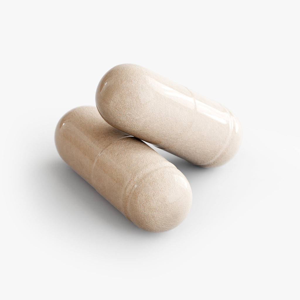 The loose Beau Wellness Organic Sea Moss Capsules with Bladderwrack, Burdock Root, and BioPerine for thyroid, immune, and energy support.